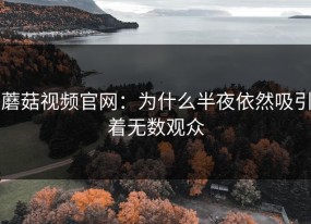 蘑菇视频官网：为什么半夜依然吸引着无数观众