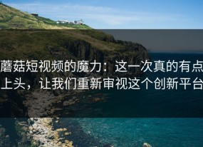 蘑菇短视频的魔力：这一次真的有点上头，让我们重新审视这个创新平台