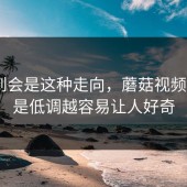 没想到会是这种走向，蘑菇视频iOS越是低调越容易让人好奇