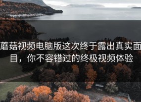 蘑菇视频电脑版这次终于露出真实面目，你不容错过的终极视频体验