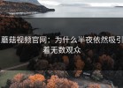 蘑菇视频官网：为什么半夜依然吸引着无数观众