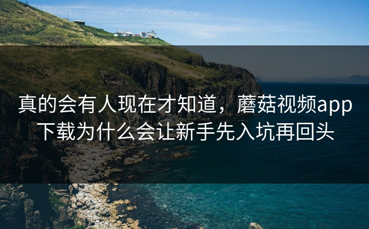 真的会有人现在才知道，蘑菇视频app下载为什么会让新手先入坑再回头